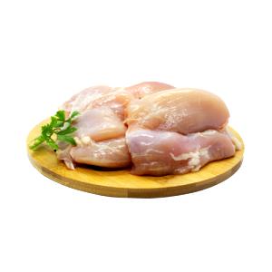 Quantas calorias em 1 Oz, Sem Ossos (Produto Após Cozinhado) Perna de Frango Frita sem Revestimento (Pele Consumida)?