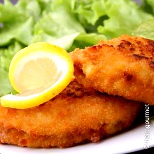 Quantas calorias em 1 Oz, Sem Ossos (Produto Após Cozinhado) Schnitzel de Vitela?