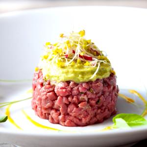 Quantas calorias em 1 Oz Steak Tartare?