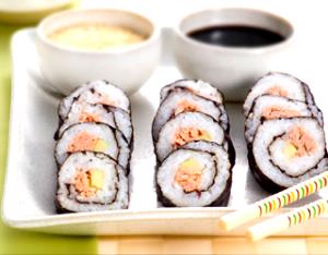 Quantas calorias em 1 Oz Sushi de Atum?