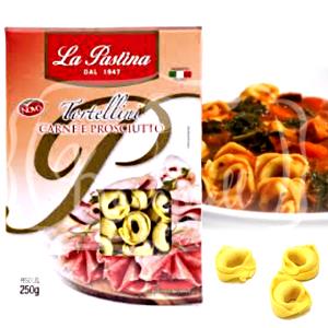 Quantas calorias em 1 Oz Tortellini com Recheio de Carne?