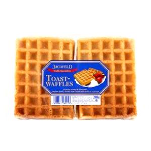 Quantas calorias em 1 Oz Waffles Simples Torradas (Congelado)?