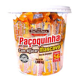 Quantas calorias em 1 paçoquinha (18 g) Paçoquinha com Açúcar Mascavo?