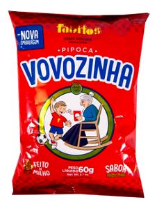 Quantas calorias em 1 pacote (15 g) Pipoca Doce Vovozinha?