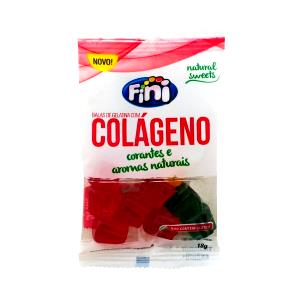 Quantas calorias em 1 pacote (18 g) Balas de Gelatina com Colágeno?