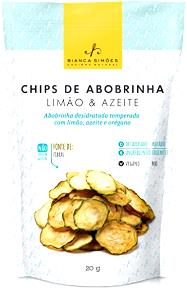 Quantas calorias em 1 pacote (20 g) Chips de Abobrinha?