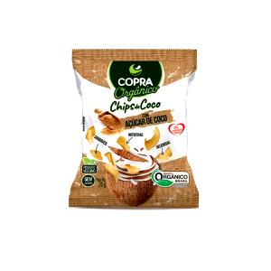 Quantas calorias em 1 pacote (20 g) Chips de Coco Orgânico?