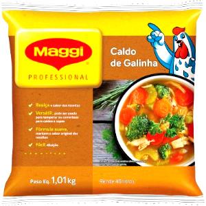 Quantas calorias em 1 pacote (20 ml) Caldinho Galinha?