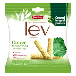 Quantas calorias em 1 pacote (23 biscoitos) (30 g) Lev Couve Temperada?
