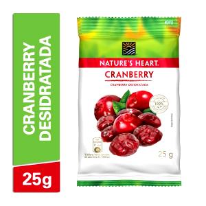 Quantas calorias em 1 pacote (25 g) Cranberry Desidratada?