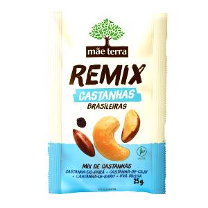 Quantas calorias em 1 pacote (25 g) Remix Castanhas?