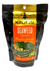 Quantas calorias em 1 pacote (25 g) Seaweed Crisps Pumpkin Sesame?