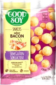 Quantas calorias em 1 pacote (25 g) Snack de Soja Bacon?