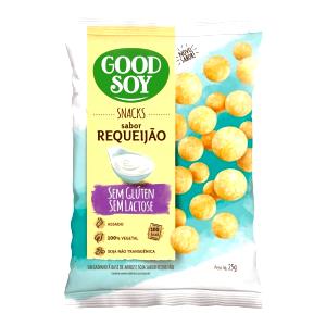 Quantas calorias em 1 pacote (25 g) Snack de Soja?