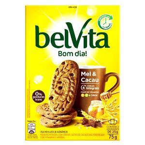 Quantas calorias em 1 pacote (3 biscoitos) (30 g) Mel e Cacau?