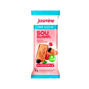 Quantas calorias em 1 pacote (3 biscoitos) (30 g) Sou Sweet Frutas Vermelhas?