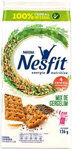 Quantas calorias em 1 pacote (3 unidades) (21 g) Nesfit Integral Mix de Gergelim?