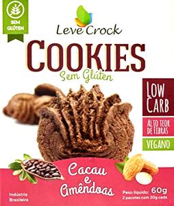 Quantas calorias em 1 pacote (30 g) Cookies sem Glúten Cacau e Amêndoas?