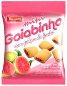 Quantas calorias em 1 pacote (30 g) Mini Goiabinha?