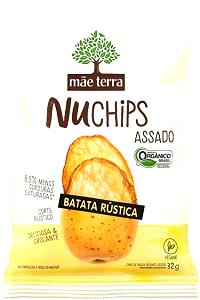 Quantas calorias em 1 pacote (32 g) Nuchips Maçã?