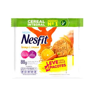 Quantas calorias em 1 pacote (4 biscoitos) (22 g) Nesfit Laranja & Cenoura (Pacote)?