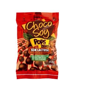 Quantas calorias em 1 pacote (40 g) Choco Soy Pops sem Lactose?