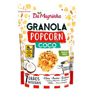 Quantas calorias em 1 pacote (50 g) Granola Popcorn Coco?