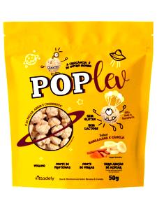 Quantas calorias em 1 pacote (50 g) Poplev Banana e Canela?