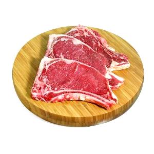 Quantas calorias em 1 Pedaço (259,0 G) Carne bovina, chuleta, cozida?