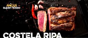 Quantas calorias em 1 Pequena (Produto Após Cozinhado, Ossos Removidos) Ripa de Costela de Carne de Vaca?