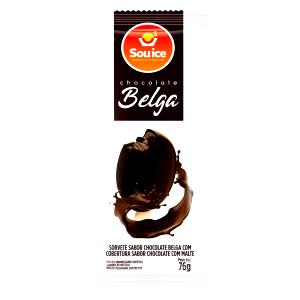 Quantas calorias em 1 picolé (55 g) Picolé Chocolate Belga?