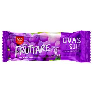 Quantas calorias em 1 picolé (59 g) Fruttare Uva?