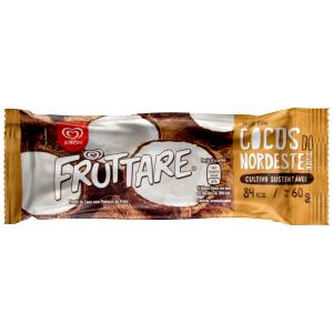 Quantas calorias em 1 picolé (60 g) Picolé Fruttare Coco?