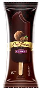 Quantas calorias em 1 picolé (65 g) Picolé Café Trufado?