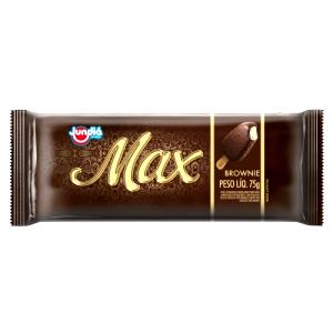 Quantas calorias em 1 picolé (75 g) Picolé Max Brownie?