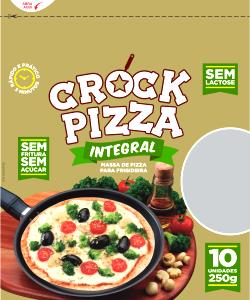 Quantas calorias em 1 pizza (25,5 g) Crock Pizza Integral?