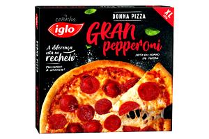 Quantas calorias em 1 Pizza Pizza de Pepperoni (Congelado, Cozido)?