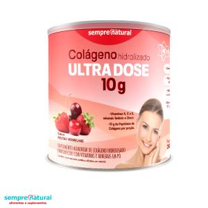 Quantas calorias em 1 porção (10 g) Colágeno Hidrolisado?