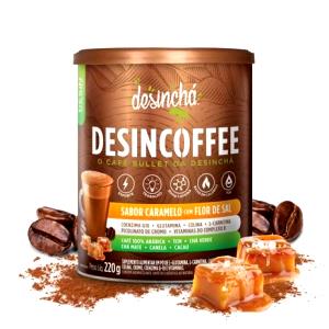 Quantas calorias em 1 porção (10 g) Desincoffee Caramelo com Flor de Sal?