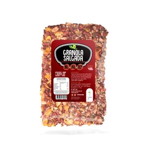 Quantas calorias em 1 porção (10 g) Granola Salgada?