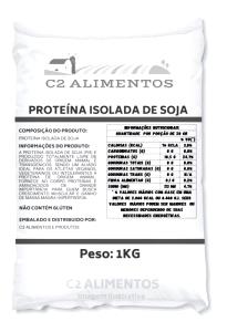 Quantas calorias em 1 porção (10 g) Proteína Isolada de Soja?