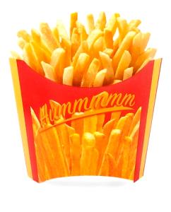 Quantas calorias em 1 porção (105 g) Batatas Fritas?