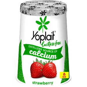 Quantas calorias em 1 porção (110 g) Lactose sem yogurt Strawberry Flavor?