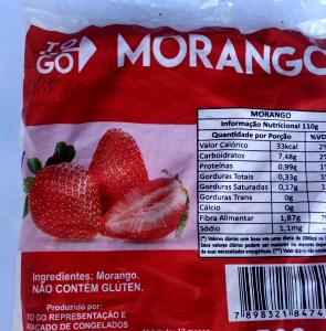 Quantas calorias em 1 Porção (110 G) Morangos Congelados Não Adocicado?