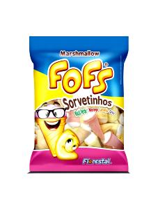 Quantas calorias em 1 porção (12 g) Marshmallow Fofs?