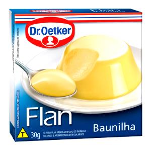 Quantas calorias em 1 porção (120 g) Flan Baunilha?