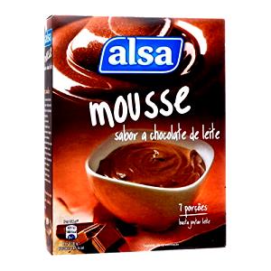 Quantas calorias em 1 porção (120 g) Mousse Chocolate?