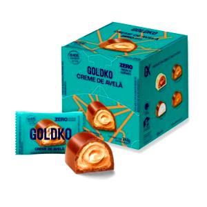 Quantas calorias em 1 porção (13,5 g) Bombom Creme de Avelã?