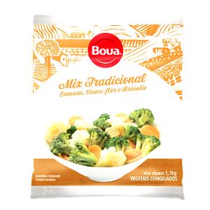 Quantas calorias em 1 porção (130 g) Mix Tradicional?