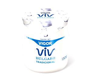 Quantas calorias em 1 porção (130 g) Viv Búlgaro Tradicional?